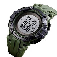 Часы мужские спортивные SKMEI 1545AG ARMY GREEN, Военные тактические часы, Водонепроницаемые BG-172 мужские