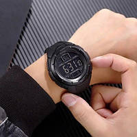 Модные мужские часы SKMEI 1656BK | Армейские часы | Часы NJ-166 для военнослужащих