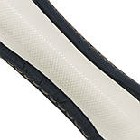 Чохол на кермо 38 см М шкіряний чорний (коричневі вставки, перфорація) Elegant Plus EL 105 796, фото 3