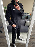 Мужской весенний спортивный костюм The North Face черный, Чёрный повседневный осенний комплект TNF Худи и niki