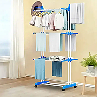 Многоярусная сушка для белья Garment Rack With Wheels, Складная сушка 4 яруса.