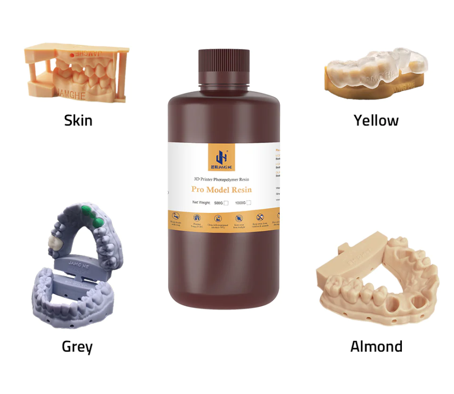Фотополімерна смола JAMG HE Dental Pro Model Resin  для LCD 3D принтерів 1 кг