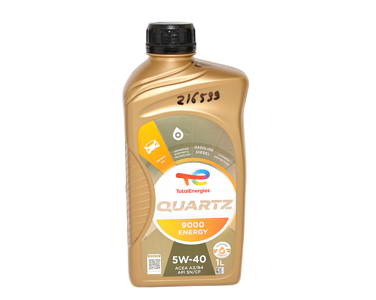Моторна олива Total QUARTZ 9000 ENERGY 5W40, 1 л. - ACEA A3/B4 API SN/CF