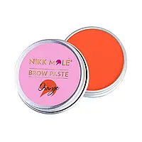 Бров паста brow paste Nikk Mole, 15г Оранжевый