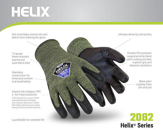 Термозахисні рукавички HexArmor® Helix® Series 2082 із захистом від порізів 10/XL, фото 5