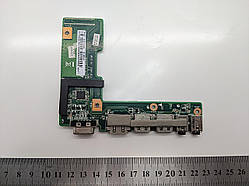 Плата Audio, USB, HDMI, VGA для Asus A52J, K52JR IO BOARD