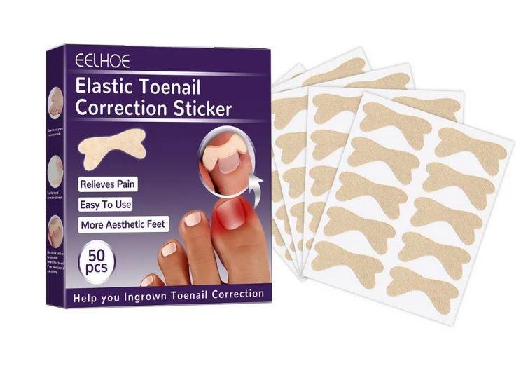 Набор из 50пластерей пластырей Elastic Toenail Correction Sticker, фото 1