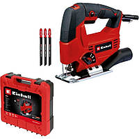 Einhell Лобзик електричний TC-JS 80/1 Kit, 550Вт, 1000-3000об хв, в комплекті 3 полотна, кейс, 1.86кг