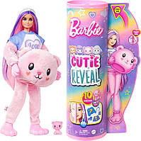 Кукла Barbie Cutie Reveal Мягкие и пушистые Медвежонок Teddy Bear Costume HKR04 оригинал