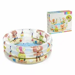 Дитячий надувний басейн для малюків Intex 57106, розмір: 61х22 см, об'єм: 33л