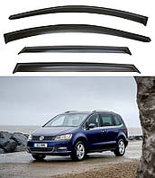 Ветровики Volkswagen Sharan 2010-2022 (скотч) VIP Китай