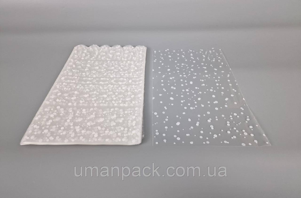 Пакет із малюнком для пакування подарунків (20*35) No383 (2) (ажурний) "Конфеті" (100 шт)