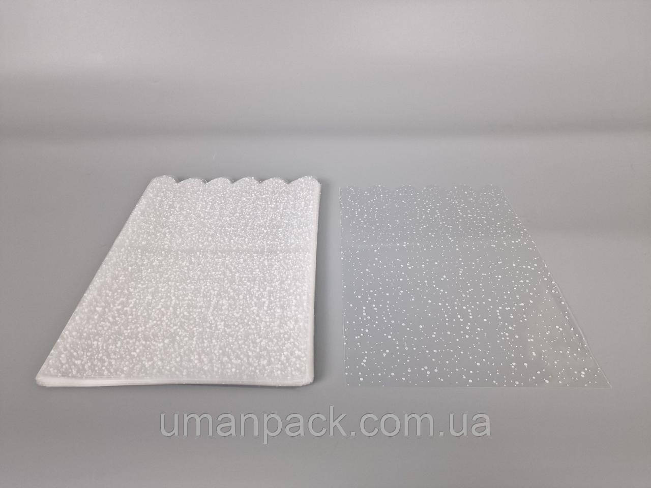 Пакет із малюнком для пакування подарунків (20*30) No382 (ажурний) "Капелька" (100 шт.)