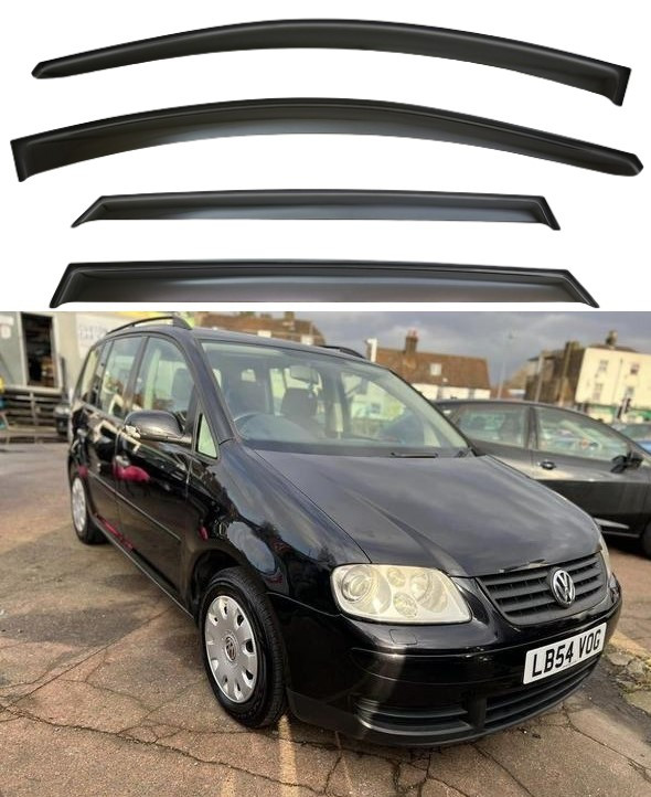 Вітровики Volkswagen Touran 2003-2010 (скотч) VIP Китай