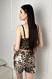 Комплект для вагітних та годування, бежевий леопард, фото 5