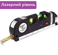 Лазерный уровень жидкостный FIXIT LASER PRO 3 Мультифункциональный уровень с рулеткой