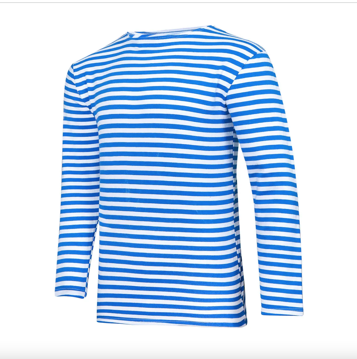 Тельняшка ВДВ чоловіча з довгим рукавом трикотаж бавовна, в'язана смуга