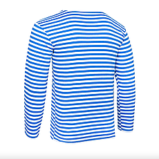 Тельняшка ВДВ чоловіча з довгим рукавом трикотаж бавовна, в'язана смуга, фото 2