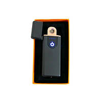 Электрозажигалка USB ZGP ABS, сенсорная зажигалка электрическая спиральная. KS-301 Цвет: черный