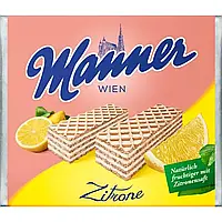 Вафли Manner Zitrone с лимонной прослойкой 75 г