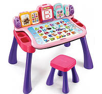 Ігровий розвиваючий центр стіл парта мольберт VTech Explore And Write Activity Desk Pink