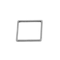 Конектор Finding Цельное квадратное большое кольцо Сталлистый Нержавеющая сталь 16 мм х 16 мм