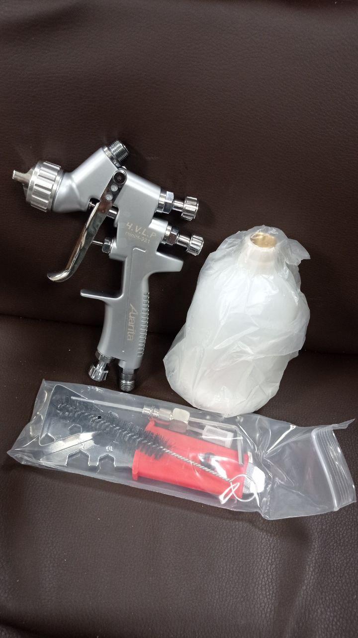 Фарбувальний пістолет HVLP форс. 0.8 мм бачок 250мл верх.пласт. AUARITA H-921-MINI-0.8