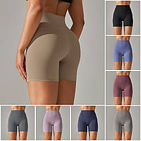 Короткі Шорти Треки з Високим Поясом (Велосипедки), 6 Кольорів