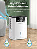Осушувач повітря ZASTION D2 2200 мл. 2 режими роботи, надтихий осушувач повітря, фото 3