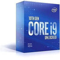 Процессор Intel Core i9 (LGA1200) i9-10900KF, Box, 10x3.7 GHz (Turbo Boost 5.3 GHz), L3 20Mb, Comet Lake, 14