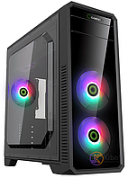 Корпус GameMax G561-FRGB Black, без БП, Midi Tower, ATX / Micro ATX / Mini ITX, 1хUSB 3.0, 2хUSB 2.0, 3x120 мм