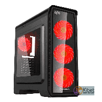 Корпус GameMax Pardo Black, без БП, Mid Tower, ATX / Micro ATX / Mini ITX, 1хUSB 3.0, 2хUSB 2.0, 0.5 мм, 4.7