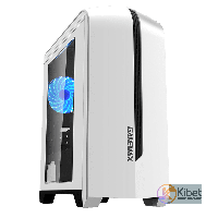 Корпус GameMax Centauri White Black, без БП, Midi Tower, Micro ATX / Mini ITX, USB 3.0, USB 2.0, 1x120 мм LED,