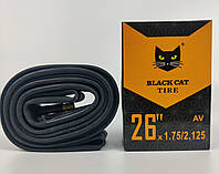 Велокамера 26х1.75 - 2.125 AV Black Cat.Велосипедна камера 26.Камера для велосипеда