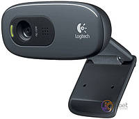 Веб-камера Logitech C270 HD, Black, 1280x720/30 fps, микрофон с функцией подавления шума, постоянный фокус,