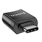 Перехідник HOCO UA17 Type-C на USB 4A, USB3.0 OTG, чорний, фото 4