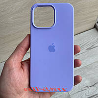 Чехол Silicone case iPhone 15 Pro Max Lavender ( Силиконовый чехол iPhone 15 Pro Max с микрофиброй )