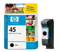 Картридж HP №45 (51645AE), Black, DesignJet 700/750, DeskJet 1100C/1120c/1180c/1225c/1600c, 930 стр / 42 мл