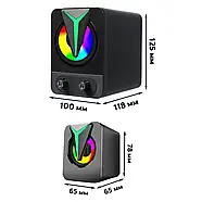 Музичні дротяні колонки для комп'ютера з сабвуфером 2.1 FT-25, фото 2