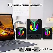 Музичні дротяні колонки для комп'ютера з сабвуфером 2.1 FT-25, фото 3