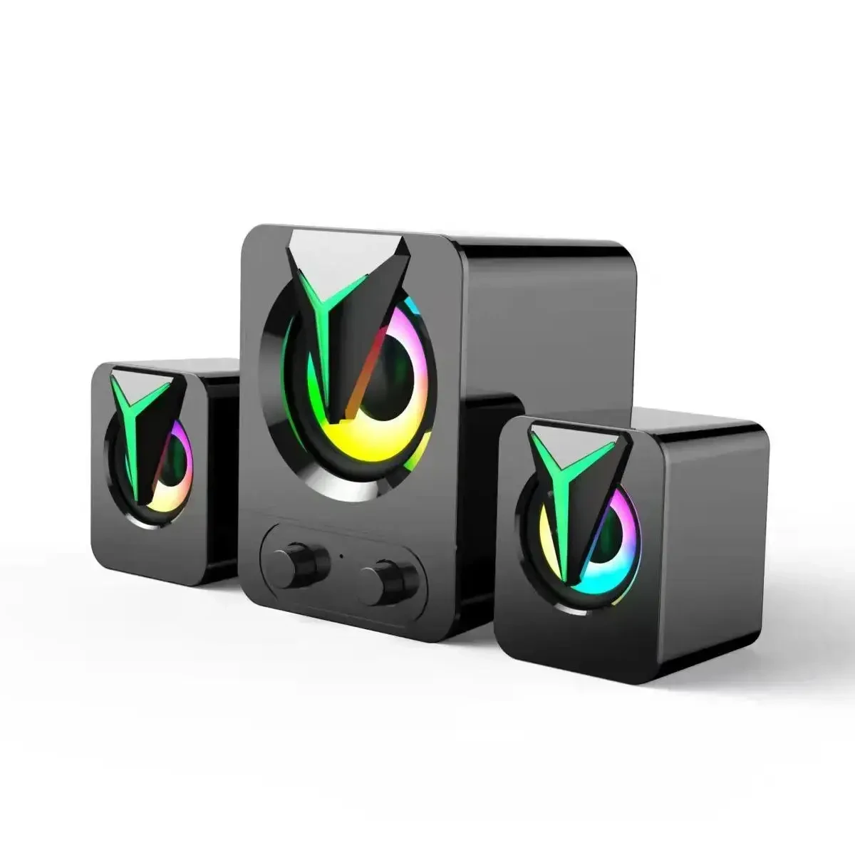 Музичні дротяні колонки для комп'ютера з сабвуфером 2.1 FT-25, фото 1