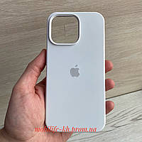 Чехол Silicone case iPhone 15 Pro Max White ( Силиконовый чехол iPhone 15 Pro Max с микрофиброй )