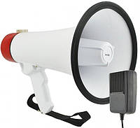 Громкоговоритель рупор усилитель голоса с микрофоном Megaphone ER - 55 U Красный
