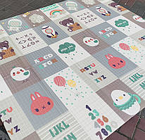 Дитячий термокилимок каремат ігровий 180*200*1 см, складаний, двосторонній