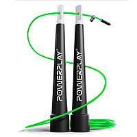 Скакалка швидкісна PowerPlay 4202 Ultra Speed Rope Зелена (2,9m.) PP_4202_Green SP