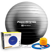 М'яч для фітнесу (фітбол) Power System PS-4011 Ø55 cm PRO Gymball Black 4011BK-0 SP
