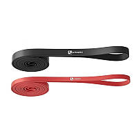 Резинові петлі для тренувань U-POWEX UP_1072 Power Band набір 2шт. Red/Black (4,5-27kg) UP_1072_2in_R/B SP