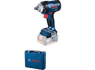 Bosch Гайкокрут Professional GDS 18V-400 акум, 400 Нм, 0-2500 об/хв, валіза, зажим квадрат, 1.25 кг, без АКБ