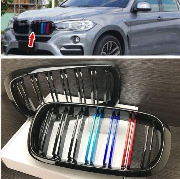 Решітка радіатора BMW (БМВ) X5 X6 series F15 F16 2013 - 2018 року Глянець 2 ребра М стиль Ніздрі BMW F15 F16