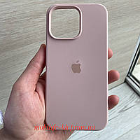 Чехол Silicone case iPhone 15 Pro Max Pink Sand ( Силиконовый чехол iPhone 15 Pro Max с микрофиброй )